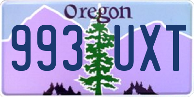 OR license plate 993UXT