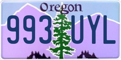 OR license plate 993UYL