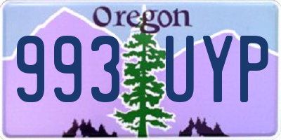 OR license plate 993UYP