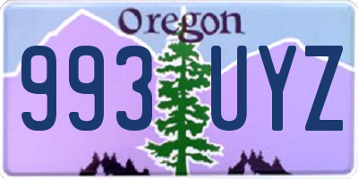 OR license plate 993UYZ