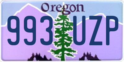 OR license plate 993UZP