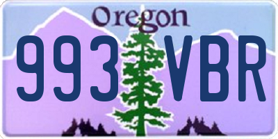 OR license plate 993VBR