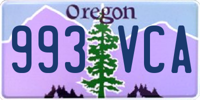 OR license plate 993VCA