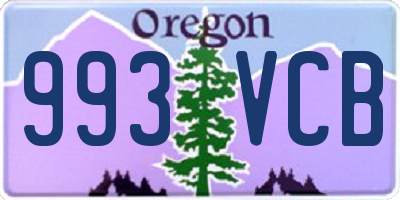 OR license plate 993VCB
