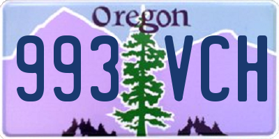 OR license plate 993VCH