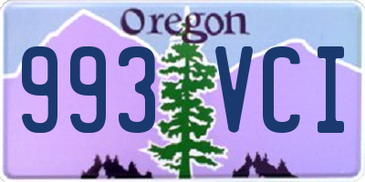 OR license plate 993VCI