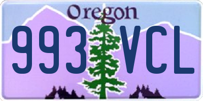 OR license plate 993VCL
