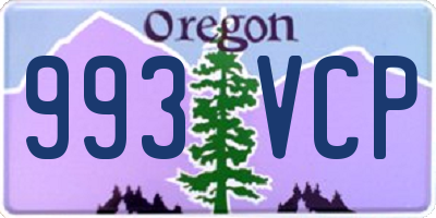 OR license plate 993VCP