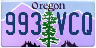 OR license plate 993VCQ