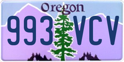 OR license plate 993VCV
