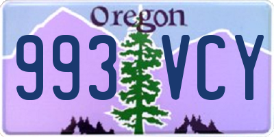 OR license plate 993VCY