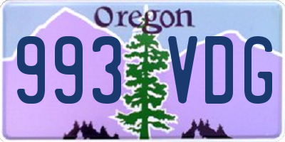 OR license plate 993VDG