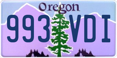 OR license plate 993VDI