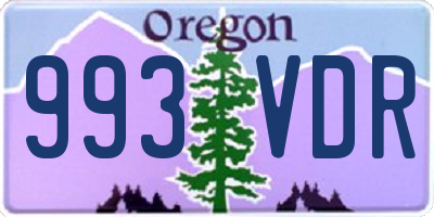 OR license plate 993VDR