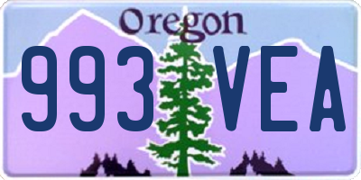 OR license plate 993VEA