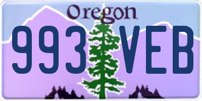 OR license plate 993VEB