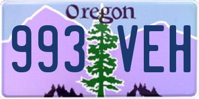 OR license plate 993VEH