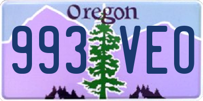 OR license plate 993VEO