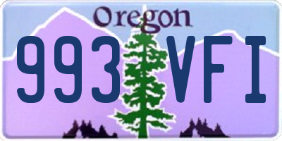 OR license plate 993VFI