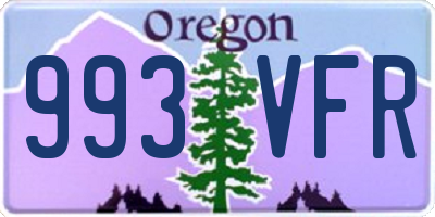 OR license plate 993VFR