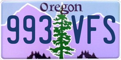 OR license plate 993VFS