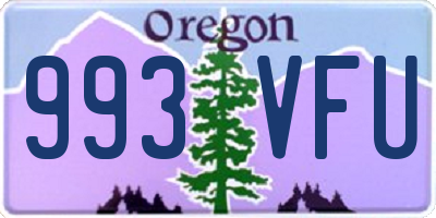 OR license plate 993VFU