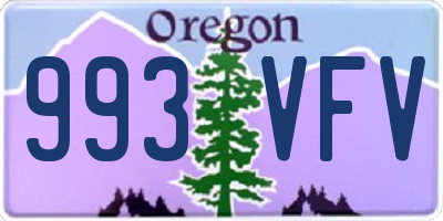 OR license plate 993VFV