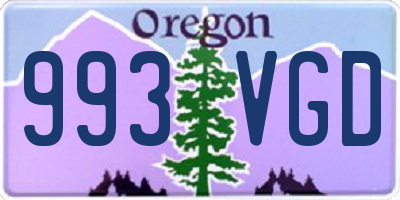 OR license plate 993VGD