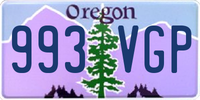 OR license plate 993VGP