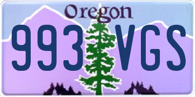 OR license plate 993VGS