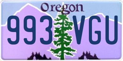 OR license plate 993VGU