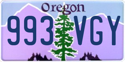 OR license plate 993VGY