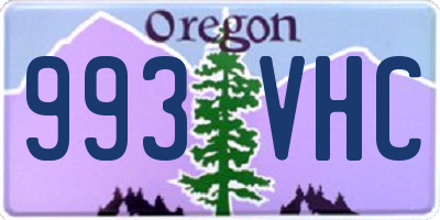 OR license plate 993VHC