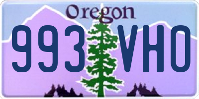OR license plate 993VHO