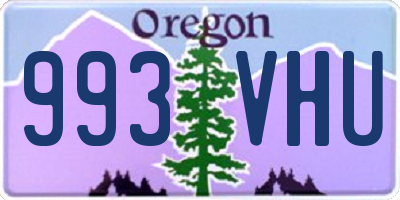 OR license plate 993VHU