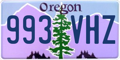 OR license plate 993VHZ