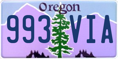 OR license plate 993VIA