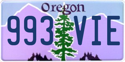 OR license plate 993VIE