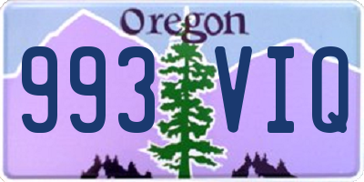 OR license plate 993VIQ