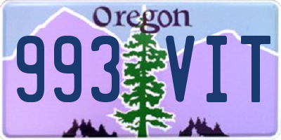 OR license plate 993VIT