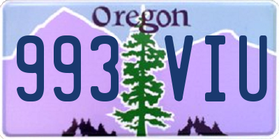 OR license plate 993VIU