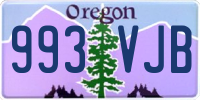 OR license plate 993VJB