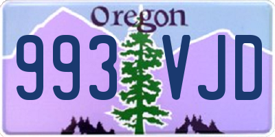 OR license plate 993VJD