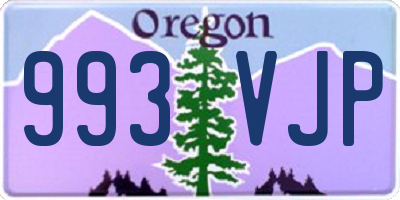 OR license plate 993VJP