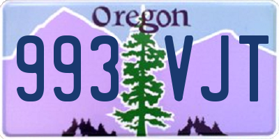 OR license plate 993VJT