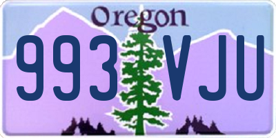 OR license plate 993VJU