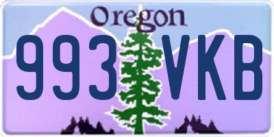 OR license plate 993VKB