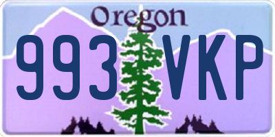 OR license plate 993VKP