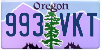 OR license plate 993VKT