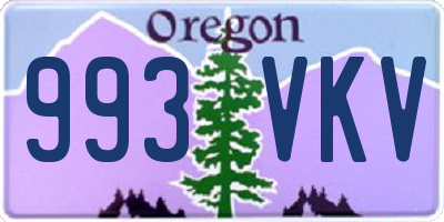 OR license plate 993VKV
